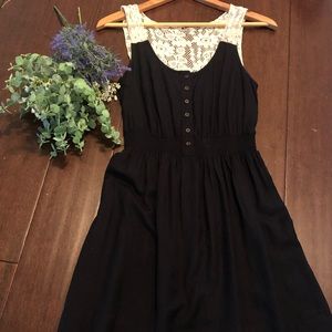 Black with white Lace Dress from Charlotte Russe